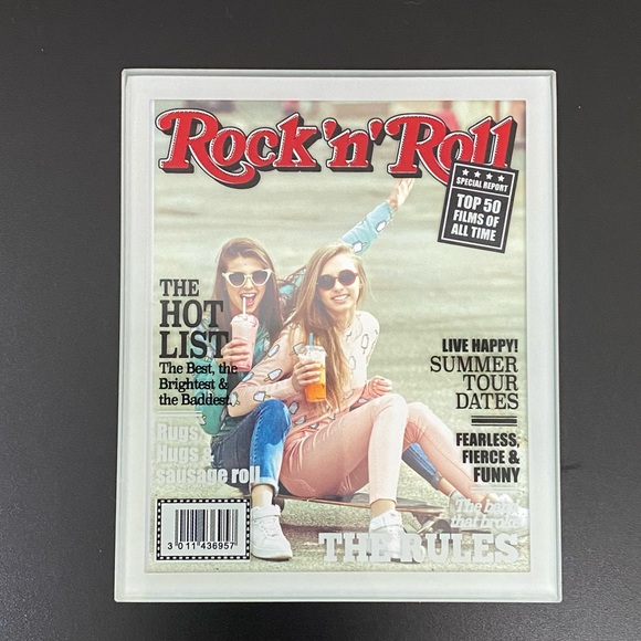 MUSTARD Celebrity Coasters for your Photos Tempered Glass Coaster Set - Picture 10 of 15